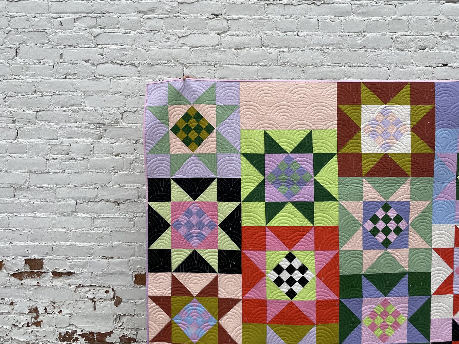 New Pattern: The Checkered Star Quilt