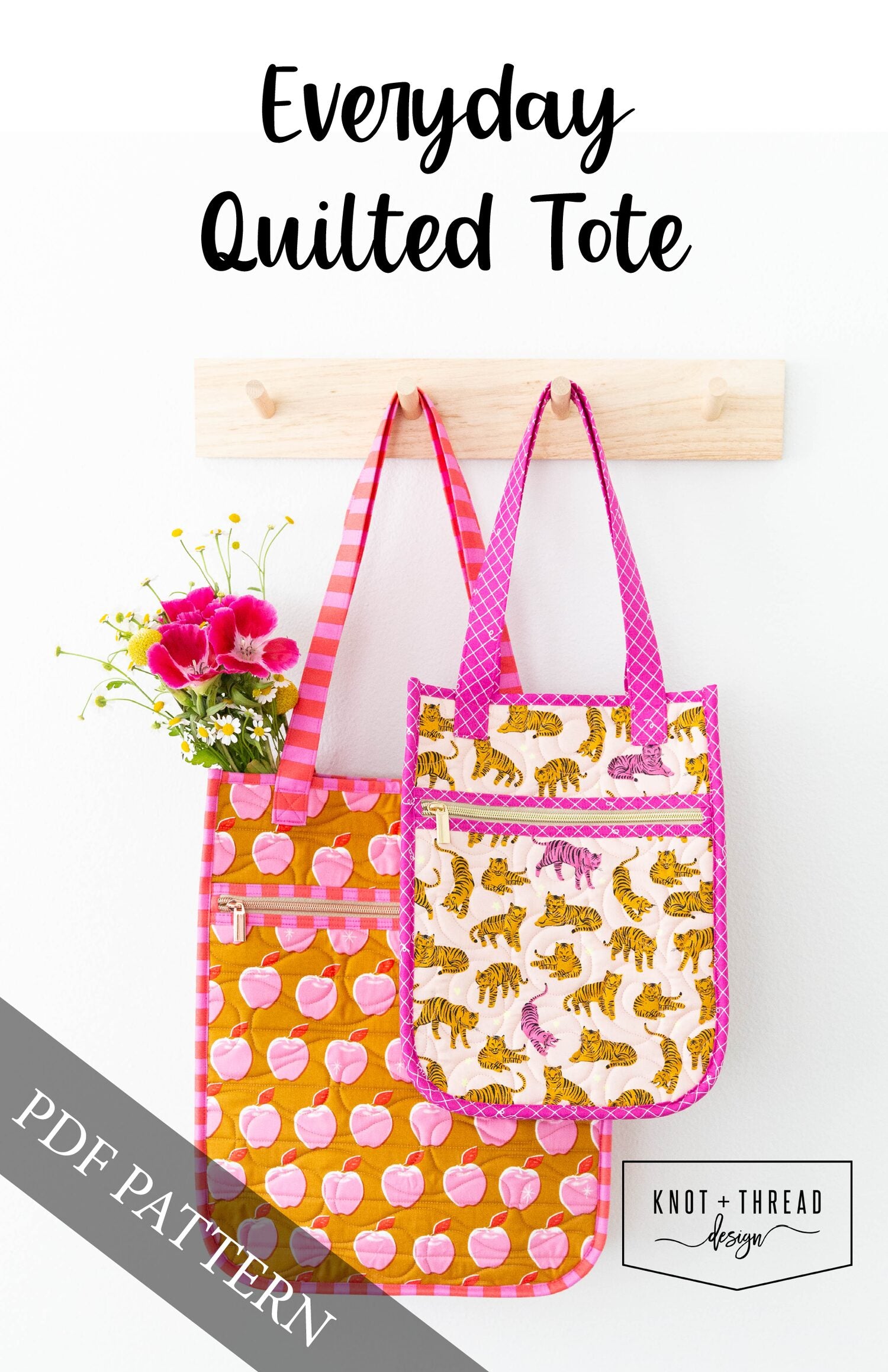 Everyday Quilted Tote (PDF Pattern) – Knot and Thread Design