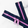 Two Color 30'' Handbag Zippers