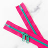 Two Color 30'' Handbag Zippers