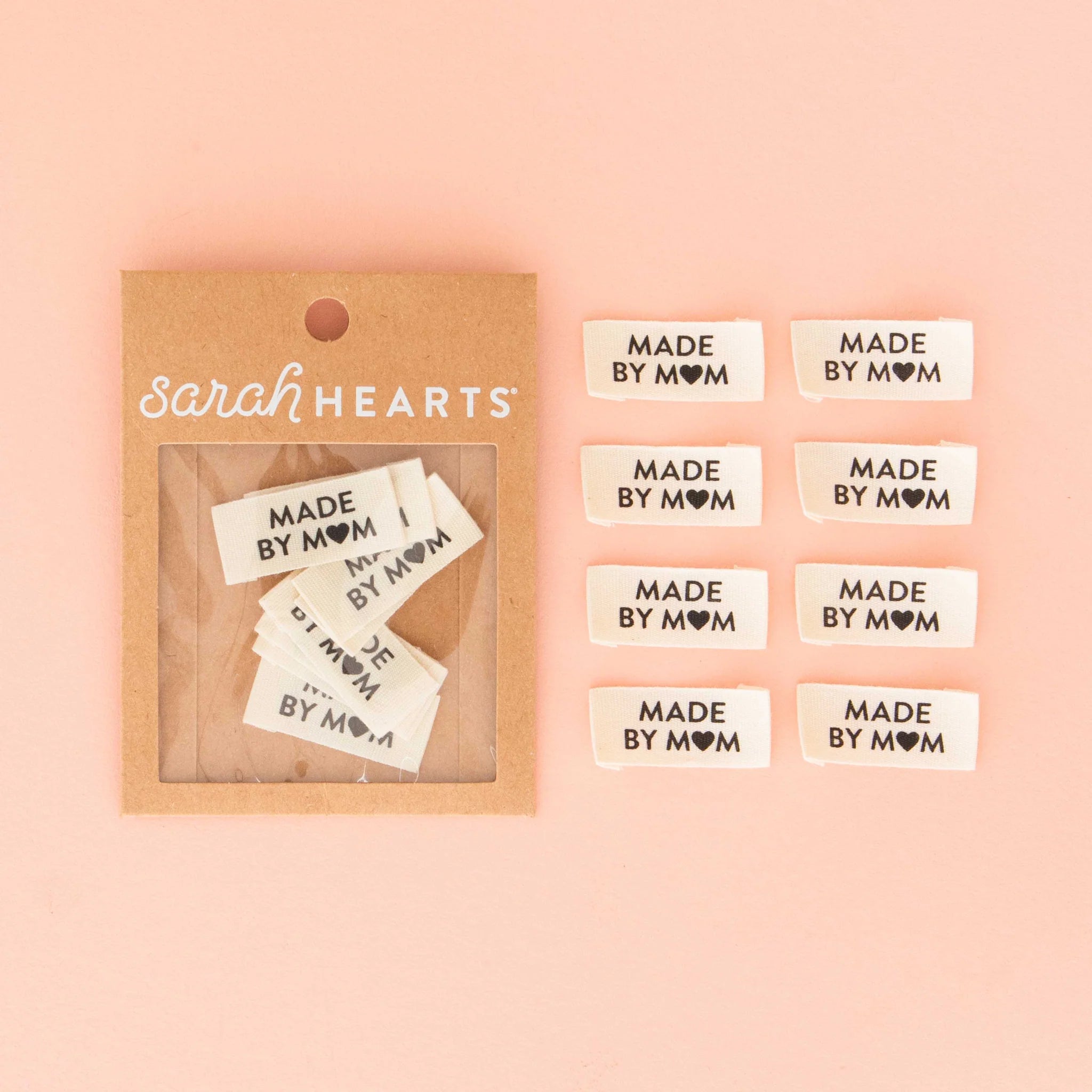 Made by Mom | 8 Sew-in Organic Cotton Labels | Sarah Hearts – Knot and ...