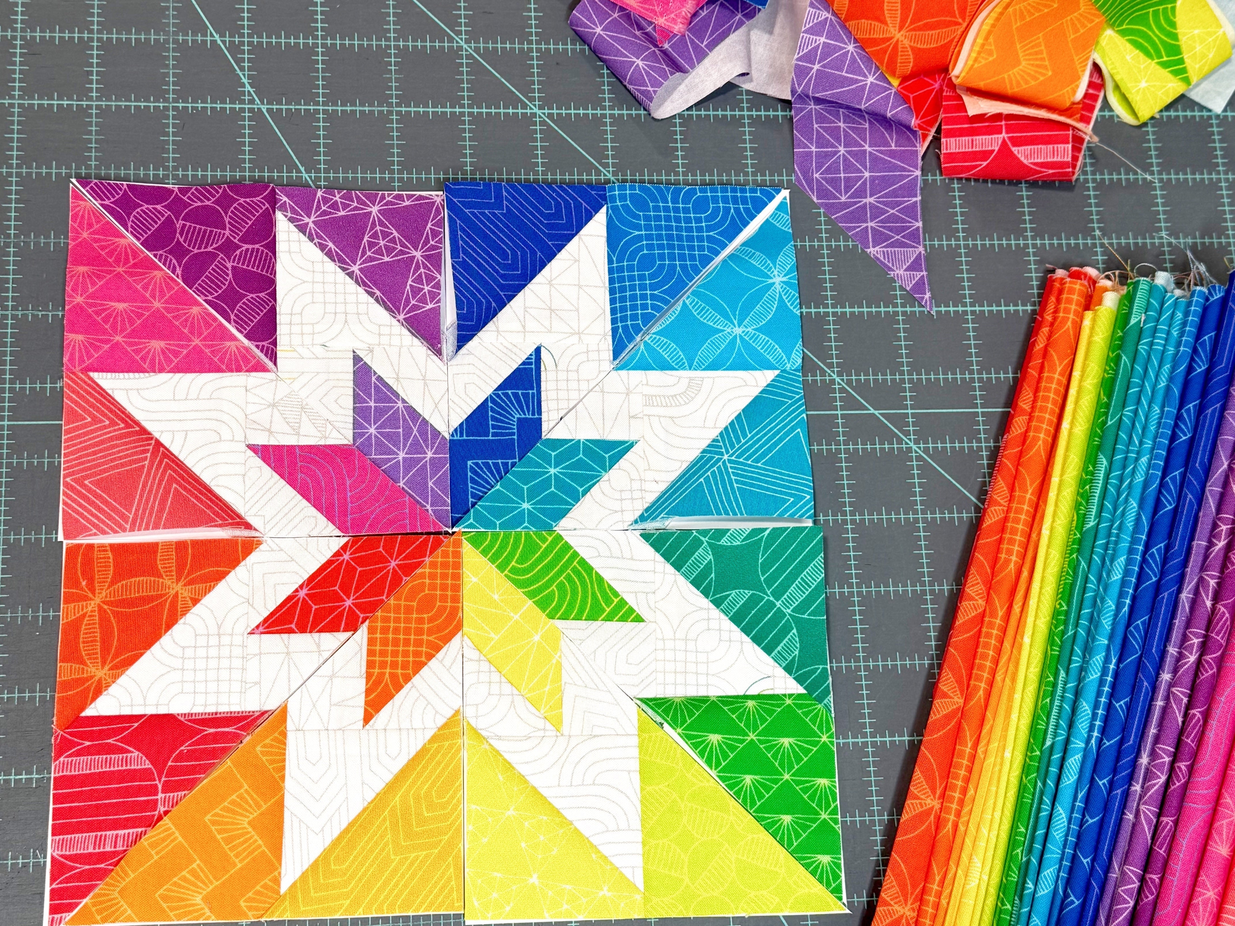 Foundation 2 Fabric Blog Tour: Rainbow All The Things Tote