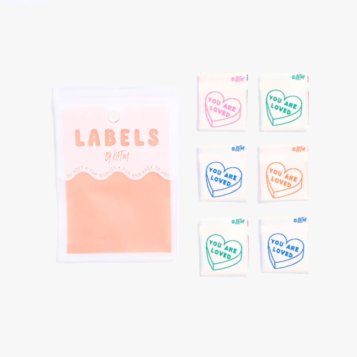 You Label 'You Are Loved' Labels | 6 Sew-in Labels – Knot and Thread Design